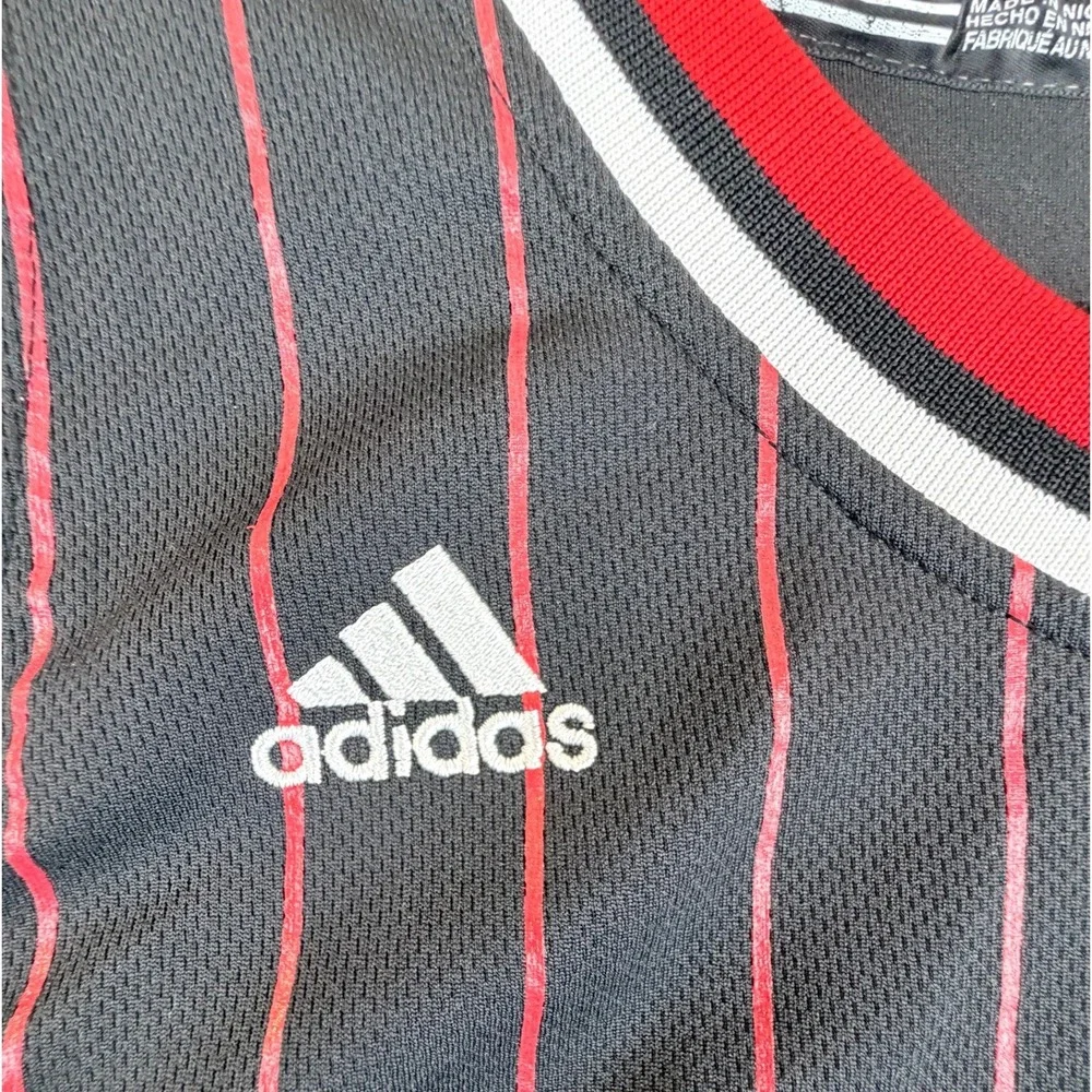 Adidas Derrick Rose 1 Chicago Bulls Hardwood Classics Black Pinstripe Jersey XL